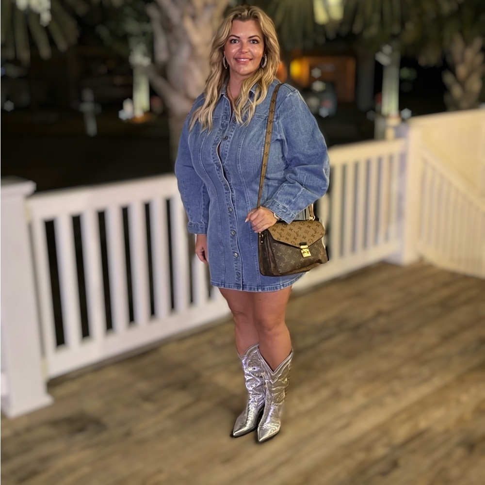 Abercrombie & Fitch Light Blue Denim dress
